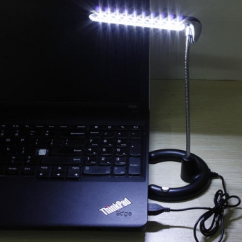 10 LED Flexible USB Schwarz Schreibtisch Tischlampe zum Lesen PC Laptop DC 5V