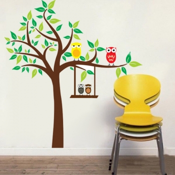 Cartoon Eulen Wand Aufkleber für Kind Raum Home Decoration 
