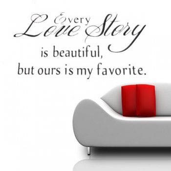 Englisch Sprüche Wall Stickers Love Story Wall Stickers