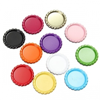 10pcs bunte DIY Wohnung Bottle Cap, Gem Cap DIY Schmucksache Fertigkeit