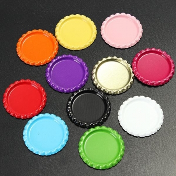10pcs bunte DIY Wohnung Bottle Cap, Gem Cap DIY Schmucksache Fertigkeit