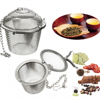 Edelstahl Spice Tea Filter Kräuter Locking Infuser Ineinander greifen Kugel