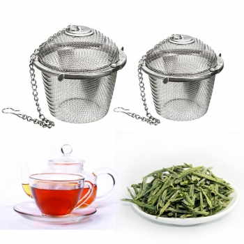 Edelstahl Spice Tea Filter Kräuter Locking Infuser Ineinander greifen Kugel