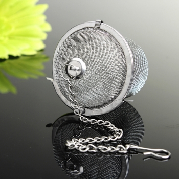 Edelstahl Spice Tea Filter Kräuter Locking Infuser Ineinander greifen Kugel