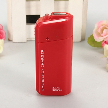 AA Batterie Notfall USB Ladegerät Stromversorgung für iPhone 5 Samsung HTC
