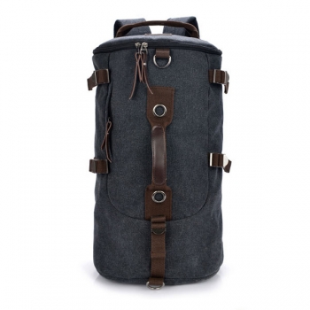 Doppelnutzung Männer Leinwand Wandern Camping Kaffee Khaki Rucksack