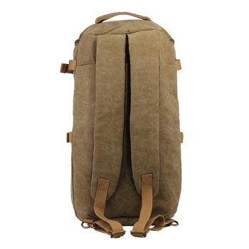 Doppelnutzung Männer Leinwand Wandern Camping Kaffee Khaki Rucksack