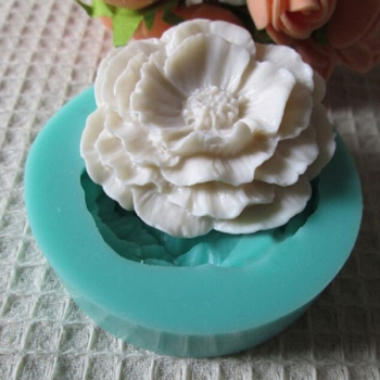 3D Mini Pfingstrose Fondant Form Silikon Kuchen Schokolade Formen Kuchen Dekorieren Backen Werkzeug