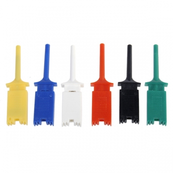 DANIU 6 Colors Small Test Hook Clip Grabber Single Probe