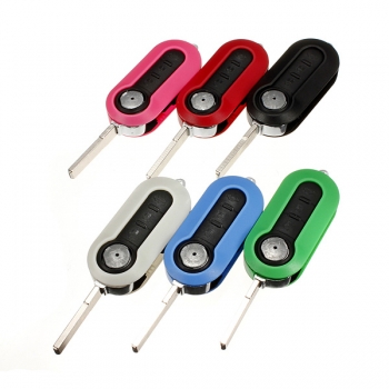 Fern Flip Key Shell Fall Blatt für Fiat 500 Panda Brava Stilo 