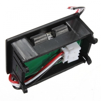 0.56-Zoll-DC 0-10 / 30 / 200V 3-Draht LED Voltmeter Digitalanzeigen-Verkleidung