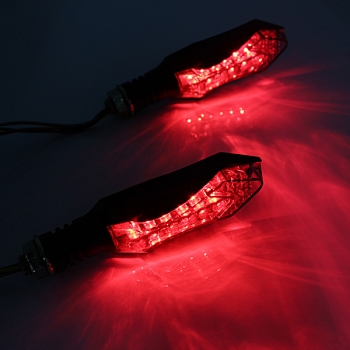 2x universales Motorrad LED Blinkeranzeigelampe 12v