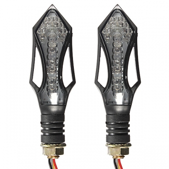 2x universales Motorrad LED Blinkeranzeigelampe 12v