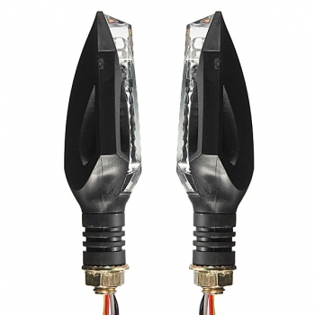 2x universales Motorrad LED Blinkeranzeigelampe 12v