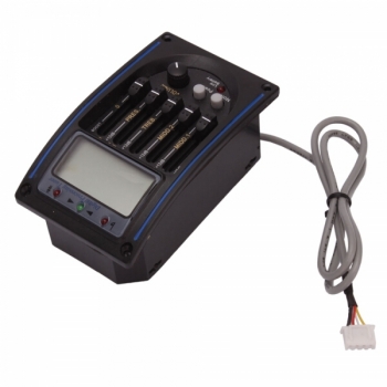 5band akustisches Gitarrenvorampere eq Equalizer Piezoerholungstuner w/c-mic