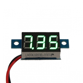 0.36 Zoll-Digital-Voltmeter 3-30V Spannungsmesser LED Panel Meter 2-Draht