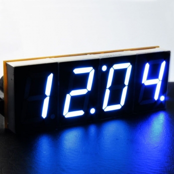 DIY 4 Digit LED Elektronische Clock Kit Großbild Rot Blau Grün LED
