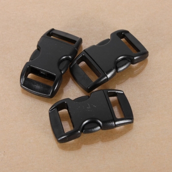 100pcs schwarze Paracord Armband Buckles Curved Mitteilung Schließe Buckles