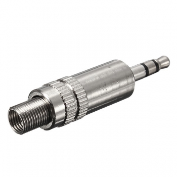 3.5 mm 3 Pole Silber Male Reparatur Kopfhörer Audio Jack Steckverbinder