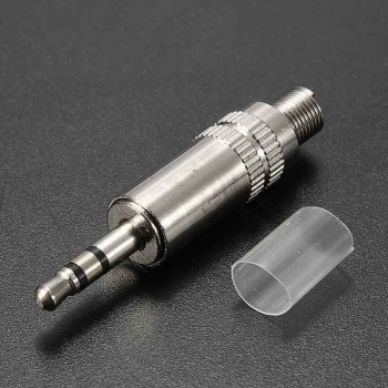 3.5 mm 3 Pole Silber Male Reparatur Kopfhörer Audio Jack Steckverbinder