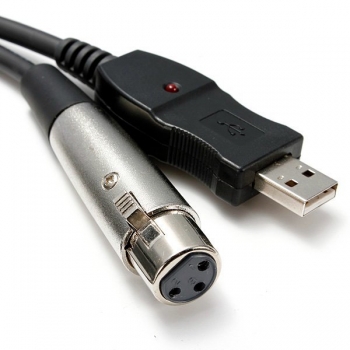 3-M-USB-Mann zu 3pin weiblicher Mikrofonstecker xlr Kabel