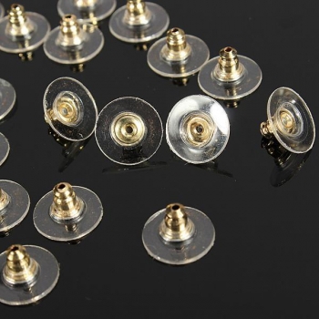 50PCS Metall Dome Ohr Stecker Ohrring Ohr Bolzen Plug Craft