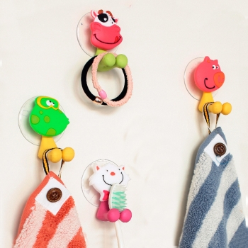 Honana BX-723 kreativer netter Karikatur-Tier leistungsfähiger Sauger-Zahnbürste-Halter