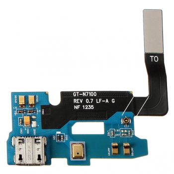 USB Ladegerät Lade Port Mic Flexkabel Band für Samsung Note2