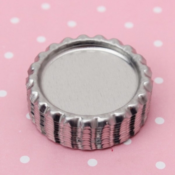 10pcs Silber Metall Flache Kronkorken Zeit Gem Cap DIY Schmucksache Fertigkeit