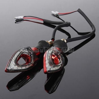 Motorrad 12 LED Blinkerhinweis legt Licht für honda Kawasaki Scheuklappen an