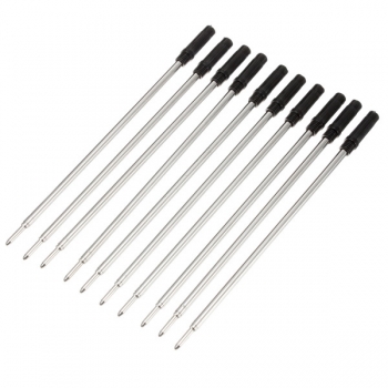 10xQuer Typ Medium Kugelschreiber Refills Schwarz Ink