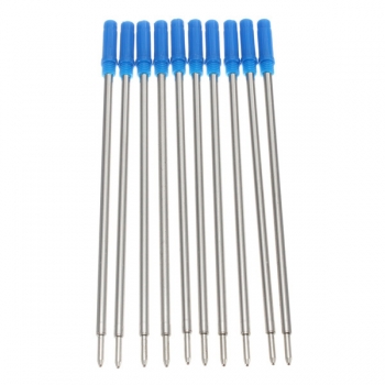 10xQuer Typ Medium Kugelschreiber Blau Ink Refills 