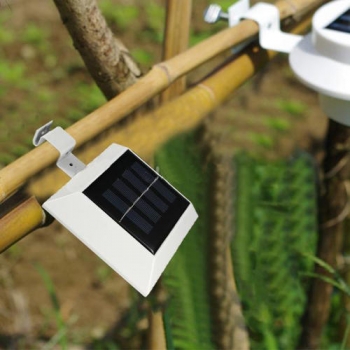 Solarbetriebene 4 LED Fence Gutter Licht im Freiengarten Wand Pathway