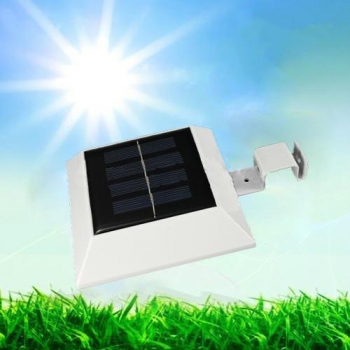 Solarbetriebene 4 LED Fence Gutter Licht im Freiengarten Wand Pathway