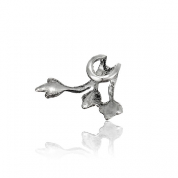 1pc Punk Dreibettzimmer Blatt Legierungs Ohrring Ohr Stulpe Clips Silber überzogene Schmucksachen