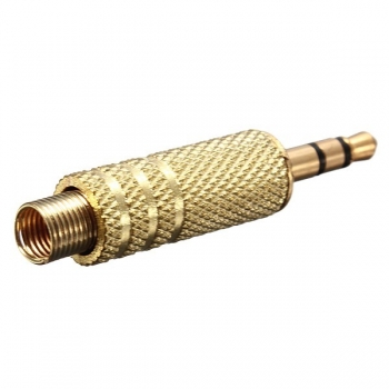 3.5 mm 3 Pole Male Goldene Reparatur Kopfhörer Audio Jack Steckverbinder