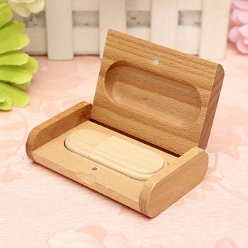 4G / 8G / 16G / 32G Wooden USB 2.0 Flash Drive U Disk Bamboo + Holzkoffer