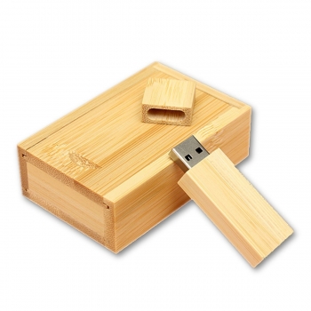 4G / 8G / 16G / 32G Wooden USB 2.0 Flash Drive U Disk Bamboo + Holzkoffer