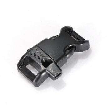100 Stück Curved Whistle Release Gürtelschnallen für Paracord Armbänder Gurtband Gurte
