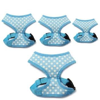 Haustier Hundekatze Tupfen Gepunkteten Einstellbarer Soft Mesh Harness Leash Net