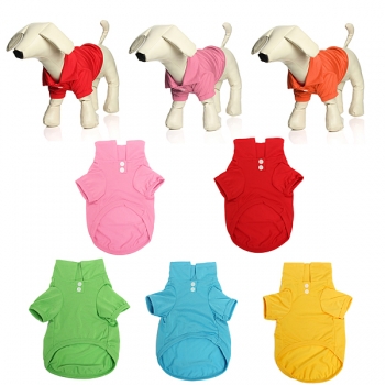 Pet Hundehals Puppy Polo T-Shirt Kleidung Outfit Apparel Coat Cotton
