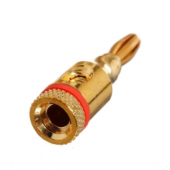 5X4pcs 4mm Lautsprecher Bananenstecker Audio Jack Cable Connector adapter Gold
