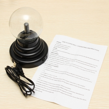 USB Plasma Kugel Bereich Blitz Licht magische Kristalllampe Globe Laptop