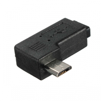 Left Angle Mikro USB Mann zum Mikro Buchse Adapter