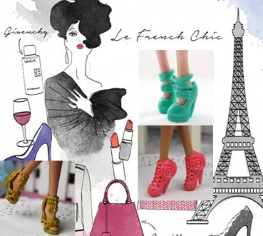 40 Paar verschiedene High Heel Schuhe Stiefel Zubehör für Barbie Puppe