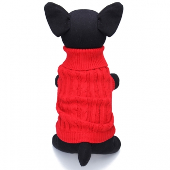Haustier Hund Katze Mantel Winter warme Strickjacke Knit Outwear Apparel