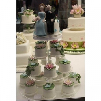 4 Tier runden Kuchen Stand für Geburtstag Hochzeitsfeier kreative Küche Backen Werkzeuge