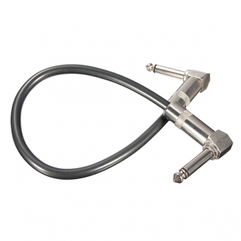 90 Grad Winkel Klinkenstecker Gitarre Patch Blei Effektpedal Kabel 25CM