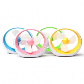 Tragbare Mini USB Akku Weiche Fan Blade Desktop Lüfter