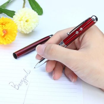 4-in-1-Funktion 650nm Kugelschreiber Capacitive Touch rot Laserpointer